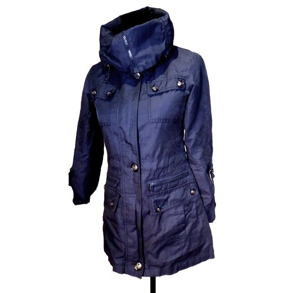 LAUNDRY by Shelli Segal Navy blue Lightweight jacket size XS Cotton/Nylon - Picture 9 of 9